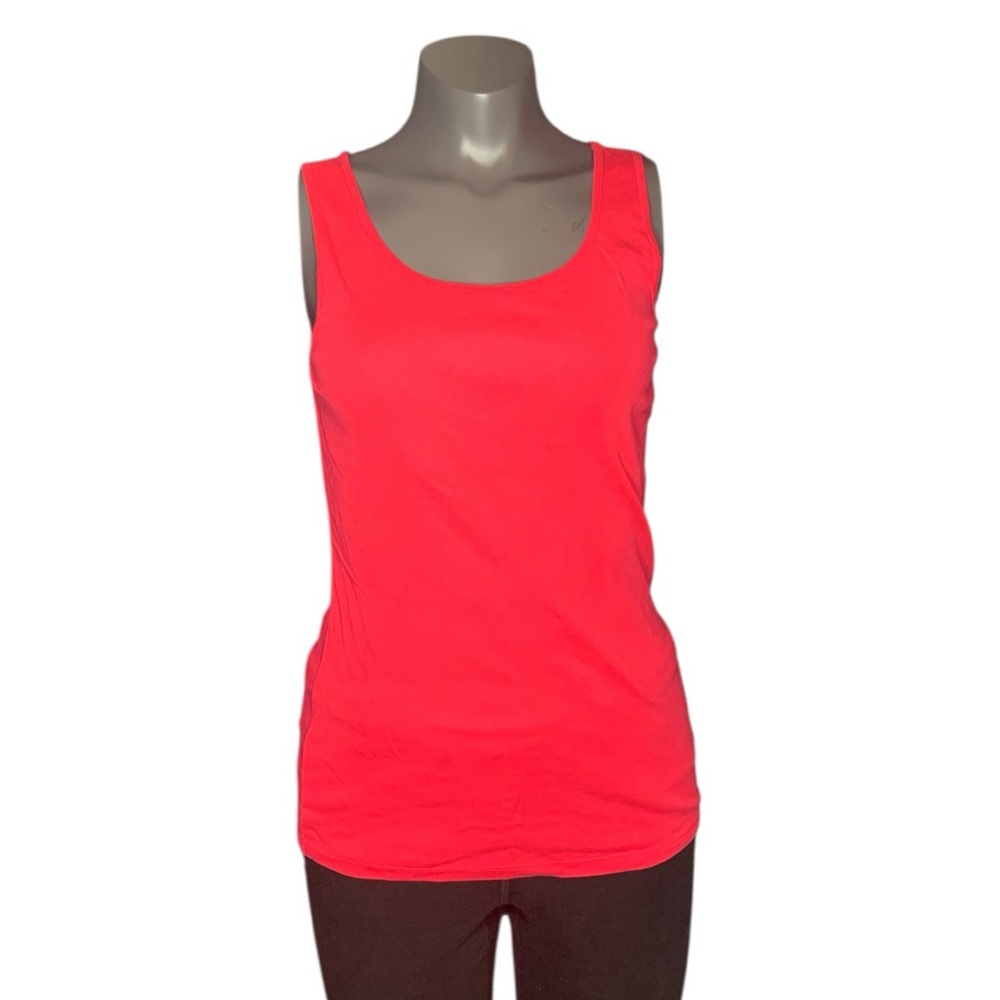 Fitted Red Tank Top with Wide Straps
